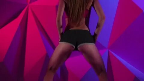 dancer girl sexy dance booty shorts: video de stock (totalme