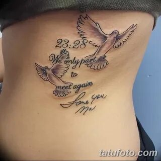 фото тату голубки от 02.02.2018 № 025 - tattoo of the dove -
