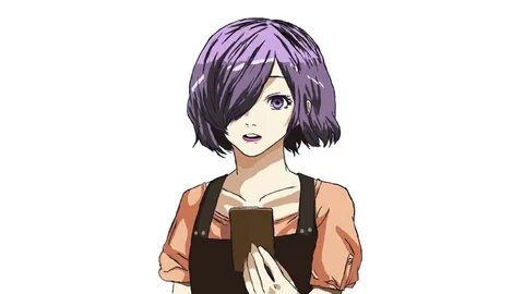 Cute, purple hair, anime girl, touka kirishima, tokyo ghoul 