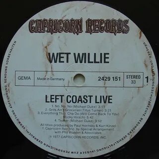 johnkatsmc5: Wet Willie "Wet Willie" 1971 debut album (100 +