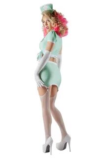 Sexy Scrubs Nurse Costume, Blue Nurse Costume