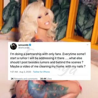 CARDI B ANNOUNCES PARTNERSHIP WITH ONLYFANS