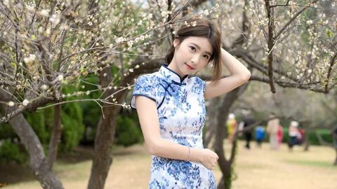 The girl next door liu zihan beautiful cheongsam beautiful d