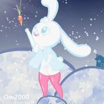 Snow Bunny Art trade with Commie bunny Animation+Art Amino! 