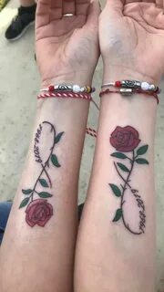 Rose Tattoo/ Memorial Tattoo/ Infinity Rose / Sister Tattoo 