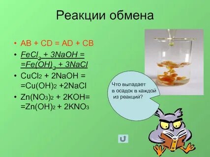 Типы химических реакций презентация, доклад