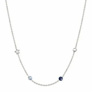 Bella Silver & CZ Star Necklace Necklace, Star necklace, Sil