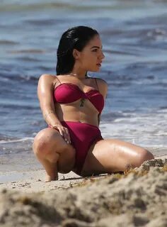 GIULIA DE LELLIS in Bikini on the Beach in Miami 04/29/2019 