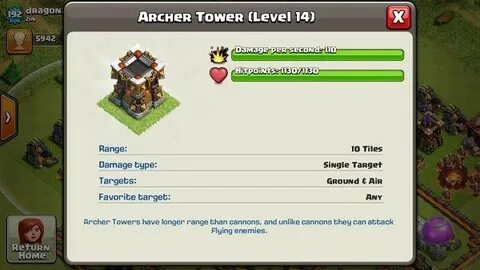 Coc Archer Tower Level 10