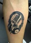 Adam Kremer - tattoo Loverly Tattoos Microphone tattoo, Head