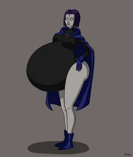 Teen Titans Whale Vore Other - Cell Vore style Raven (color)