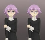 When Crona's eyes are darker he has more self control and sa