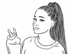 Ariana Grande Coloring Pages. Best Collection Free Printable