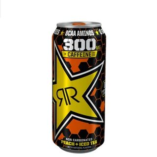 Rockstar XDurance Energy Drink, Peach Iced Tea, 16 oz Can - 