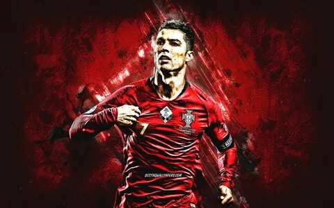 Download wallpapers Cristiano Ronaldo, Portugal national foo