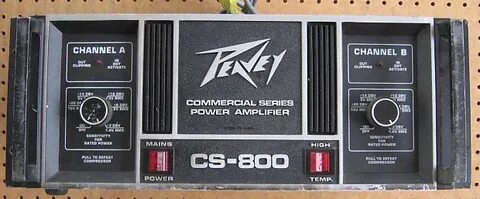 Peavey CS-800 Stereo Power Amp 80s Reverb