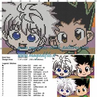 Pin by anj bear on Hunter x Hunter Cross stitch Cross stitch