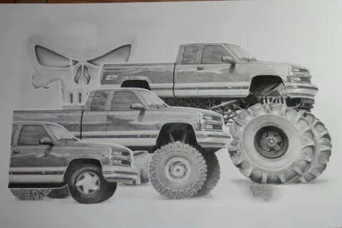 Chevy Truck Sketch at PaintingValley.com Explore collection 