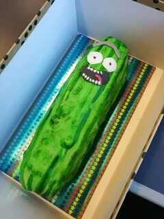 Hausgemachte Rick und Morty - Pickle Rick Kuchen für meinen 