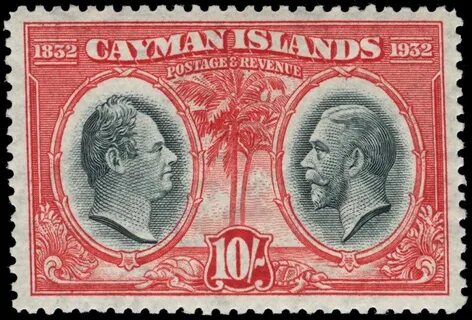 1932 Cayman Islands Postcard postage, Stamp collecting, Stam