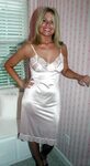 See the source image Night gown, Silky dress, Satin dresses