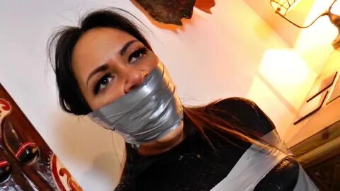 Bound and gagged with tape