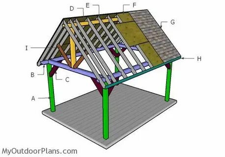 12x16 Pavilion Roof Plans MyOutdoorPlans Free Woodworking Pl