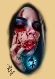 vampire girl Did you like this art? please support my work a