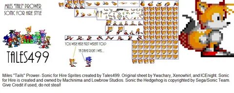 Sonic For Hire Miles Tails Prower Sprites By Tales499 On Dev
