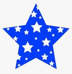 4th Of July Star Clip Art, HD Png Download - kindpng