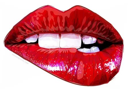 red lips on Behance