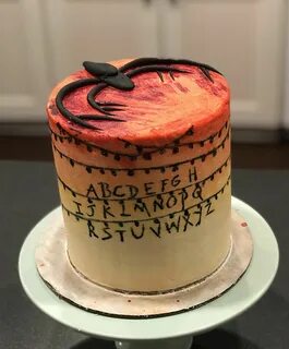 I made a Stranger Things cake. Tried to incorporate both sea