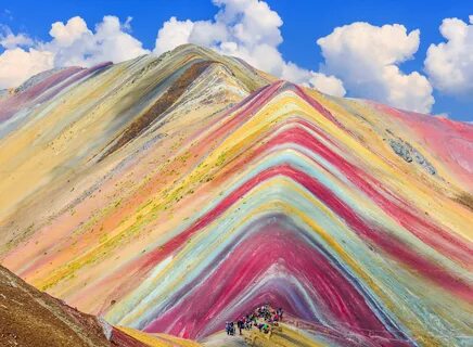 Скачать обои Peru, South America, Vinicunca Rainbow Mountain