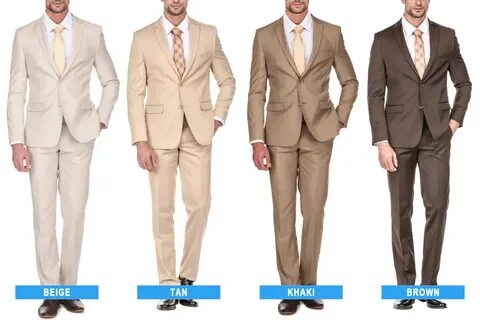 Tan Suit Color Combinations With Shirt and Tie - Suits Exper