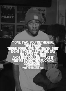 Tyler the creator lyrics, Tyler the creator songs, Rap quote