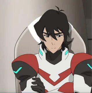 Keith the Red Paladin sitting by the table from Voltron Lege