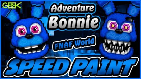 ► Adventure Bonnie - SPEEDPAINT - FNAF World - Pixel art - Y