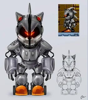 Silver 'Metal' Sonic - Redesign Concept by DannyJay -- Fur A