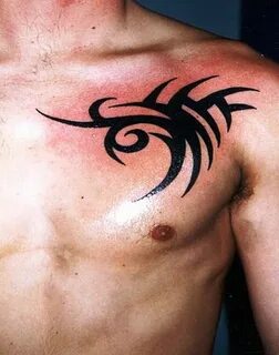 Chest Tattoo Design Ideas Black Tribal Chest Tattoo Tribal c