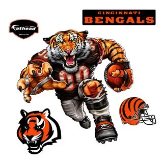 Cincinnati Bengals Fathead Brawling Bengal 5-Pack Removable 