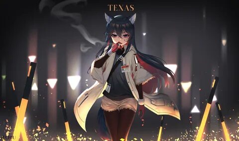 Аниме картинка arknights texas (arknights) texas (winter mes