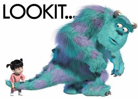 Boo and Sully(James P. Sullivan) My favorite Pixar movie Fon