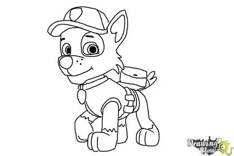 How to Draw Rocky Paw Patrol - DrawingNow