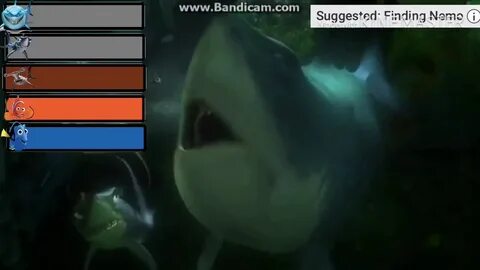 Finding Nemo Bruce Goes Mental with healthbars - YouTube