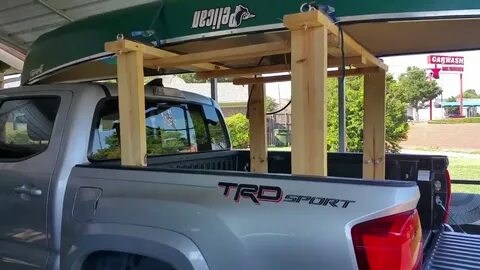 DIY Homemade Truck Bed Rack (Ladder, Canoe, Kayak) - YouTube