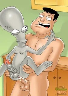 Gay Cartoon DILF Stan Smith Sodomized Roger Hot Gay Comics