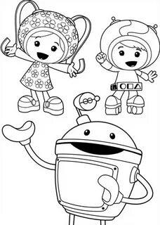 Picture Of Team Umizoomi Coloring Page : Color Luna Team umi
