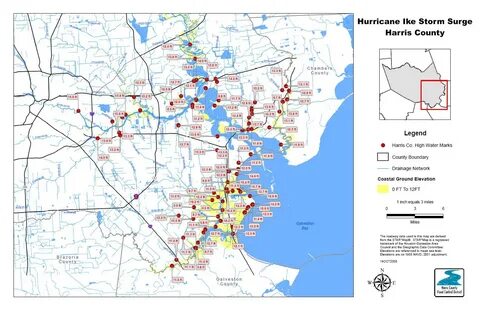 High Water Locations Houston Map - Large World Map
