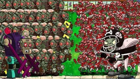 Plants vs Zombies Mod All Giga-gargantuar vs 9999 Football Z