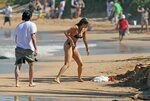 Elizabeth Berkley Bikini Candids at a Beach in Hawaii June 2